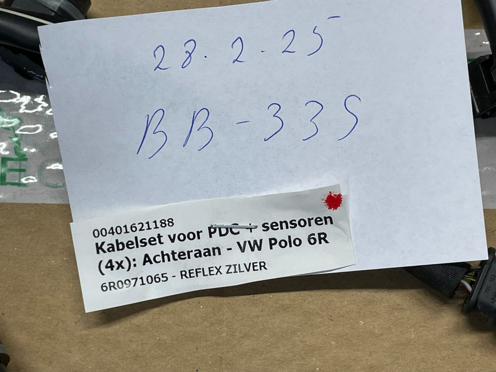 VW POLO LEITUNGSSATZ FÜR STOSSFÄNGER HINTEN 6R0971065 + PDC SENZOREN 3C0919275S - Obrázek 6