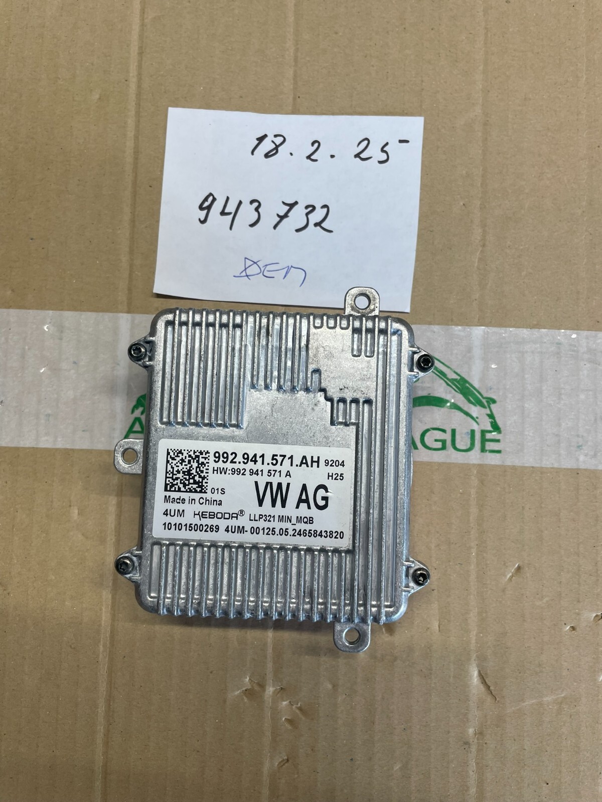 VW ŠKODA SEAT SCHEINWERFER LED STEUERGERÄT FÜR IQ LIGHT 992941571AH Test Car - Obrázek 14