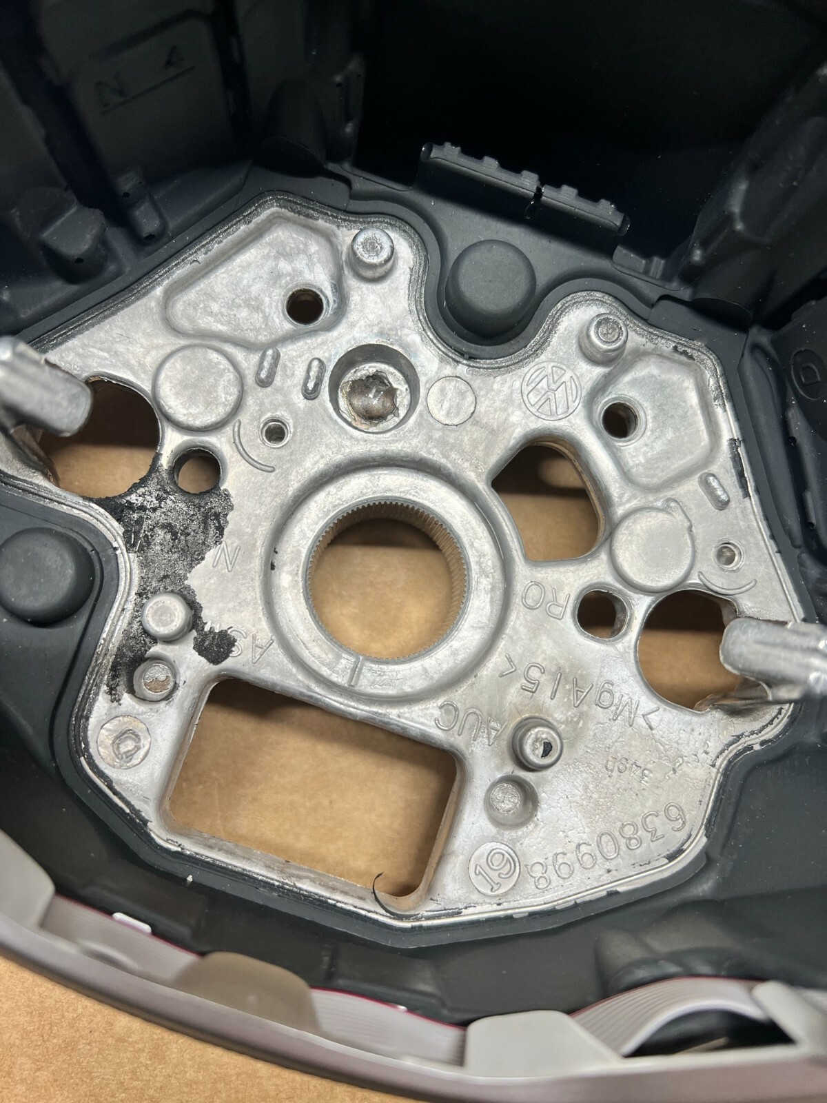 VW SPORT LENKRAD LEDER GTI MIT DSG PADDELS 2GM419089T NEU!!! - Obrázek 6