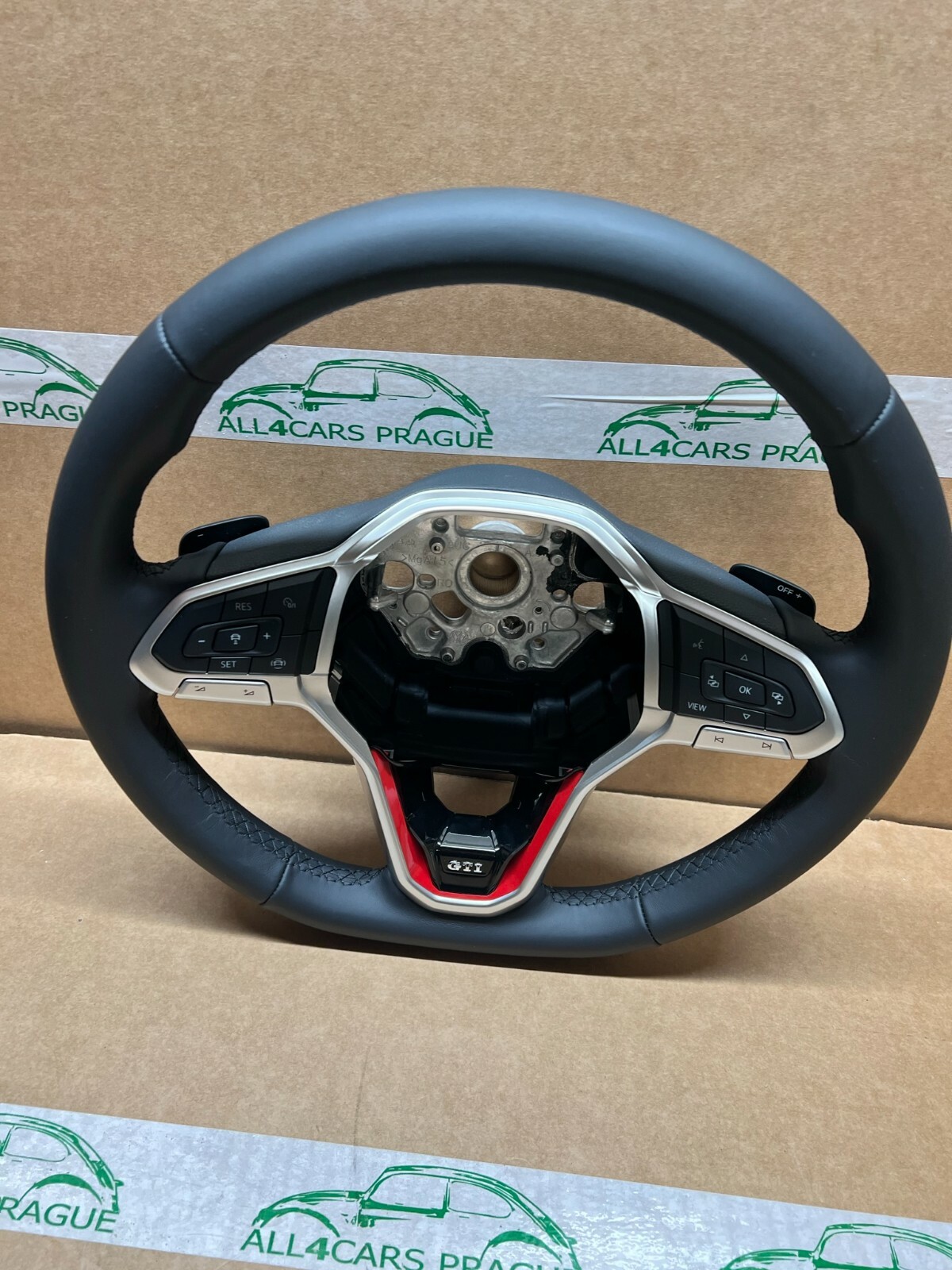 VW SPORT LENKRAD LEDER GTI MIT DSG PADDELS 2GM419089T NEU!!!