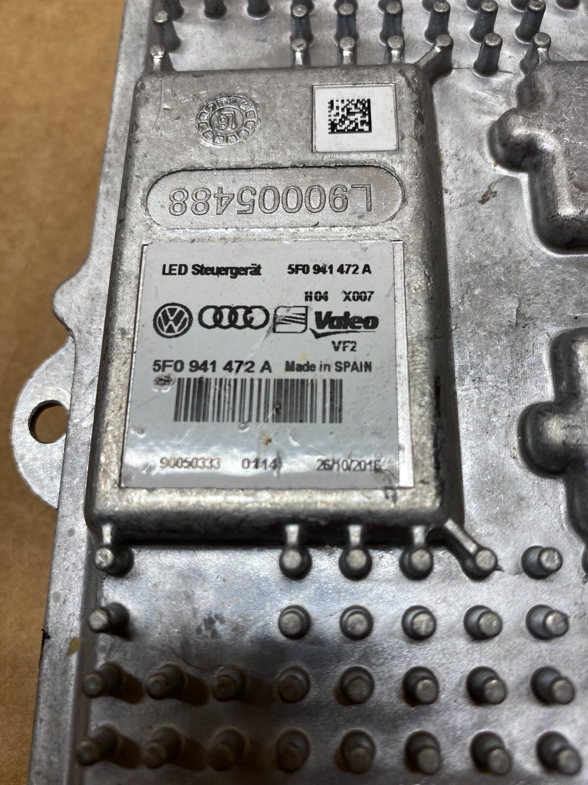 VW STEUERGERÄT FÜR LED SCHEINWERFER HAUPTLICHTMODUL 5F0941472A ORIG.NEU!! - Obrázek 5