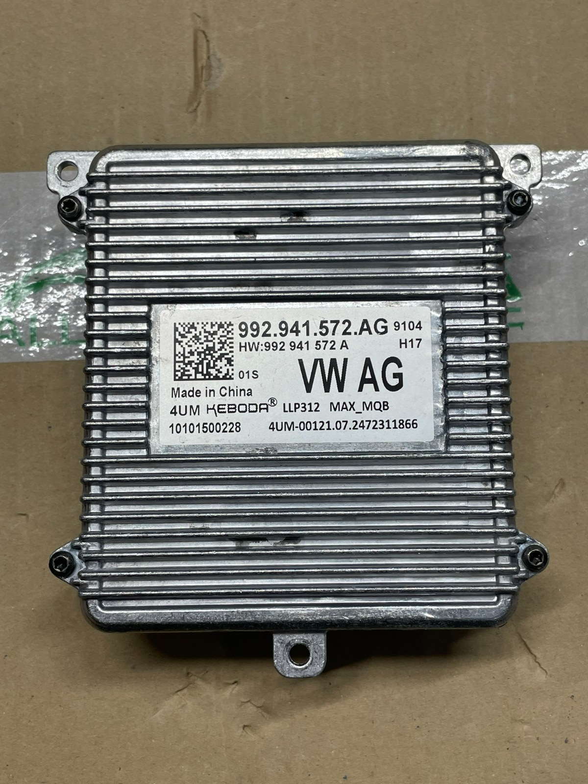 VW STEUERGERÄT FÜR SCHEINWERFER 992941592AG DEM VOM TEST WAGEN ORIG TEIL VW - Obrázek 7