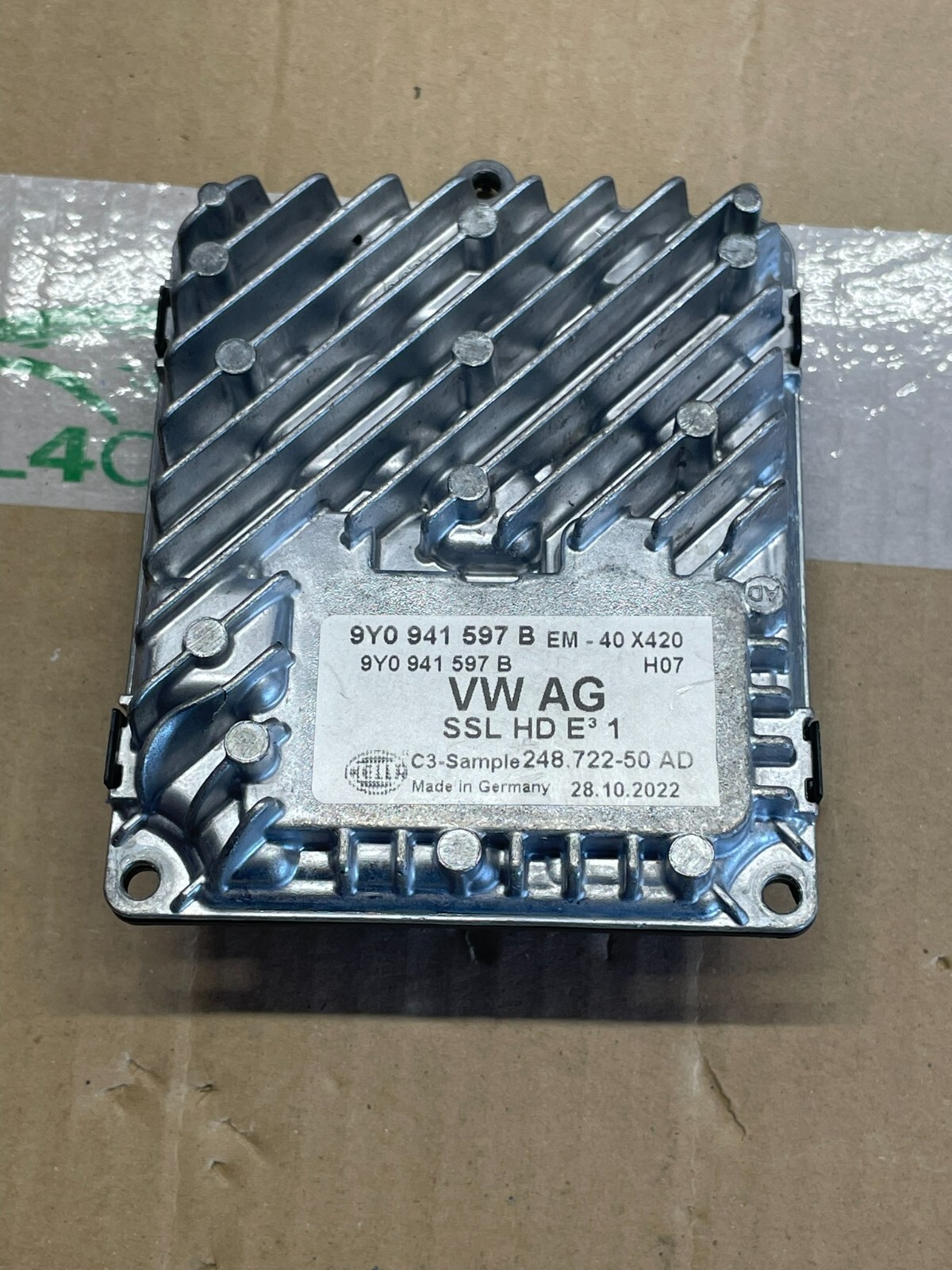 VW TIGUAN 2024 SCHEINWERFER STEUERGERÄT 9Y0941597B DEMONT VOM TEST WAGEN ORIG VW