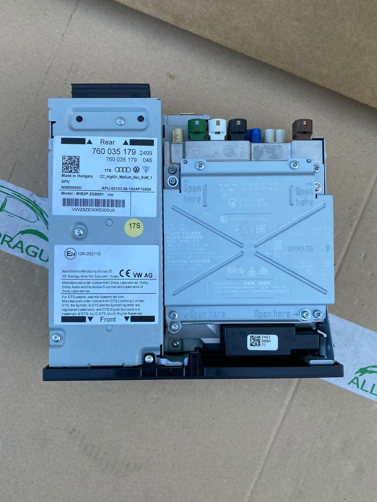 VW TOUAREG 3 STEUERGERÄT INFORMATIONSLEKTRONIK NAVI CC HIGH2+ ROW 760035179 - Obrázek 3