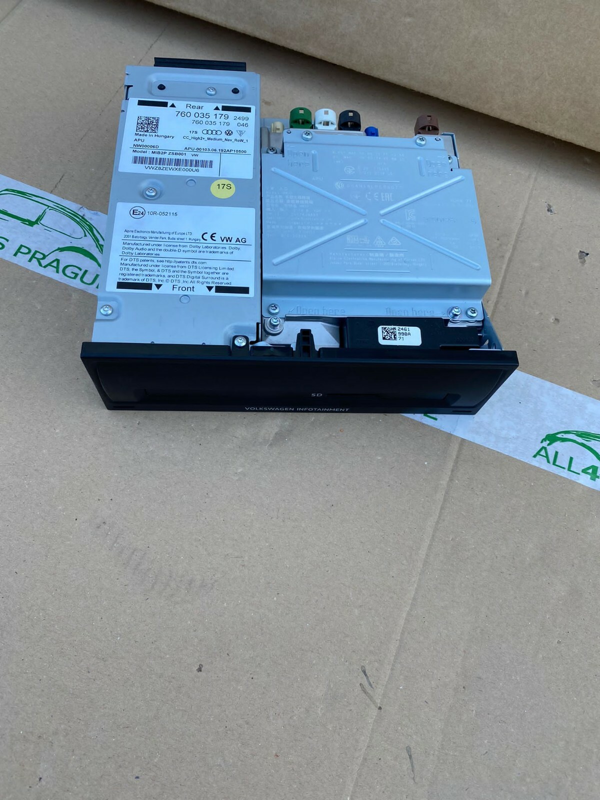 VW TOUAREG 3 STEUERGERÄT INFORMATIONSLEKTRONIK NAVI CC HIGH2+ ROW 760035179 - Obrázek 8