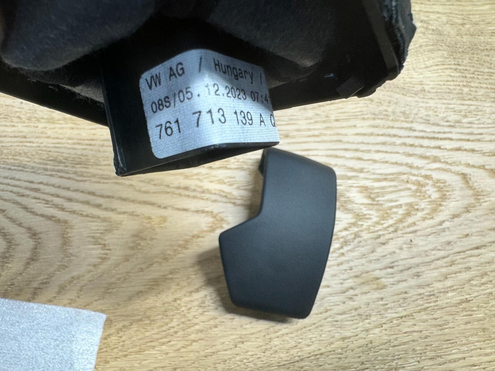 VW TOUAREG CR7 SCHALTKNAUF SCHALTHEBEL LEDER SCHWARZ 761713139A - 761713140 NEU - Obrázek 13