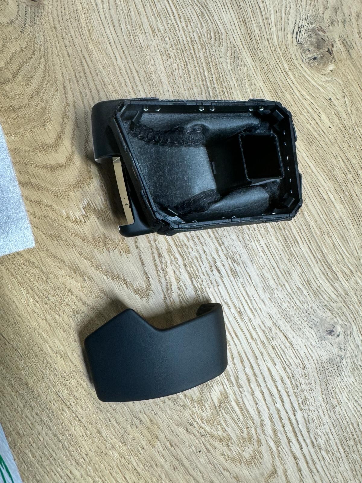 VW TOUAREG CR7 SCHALTKNAUF SCHALTHEBEL LEDER SCHWARZ 761713139A - 761713140 NEU - Obrázek 4