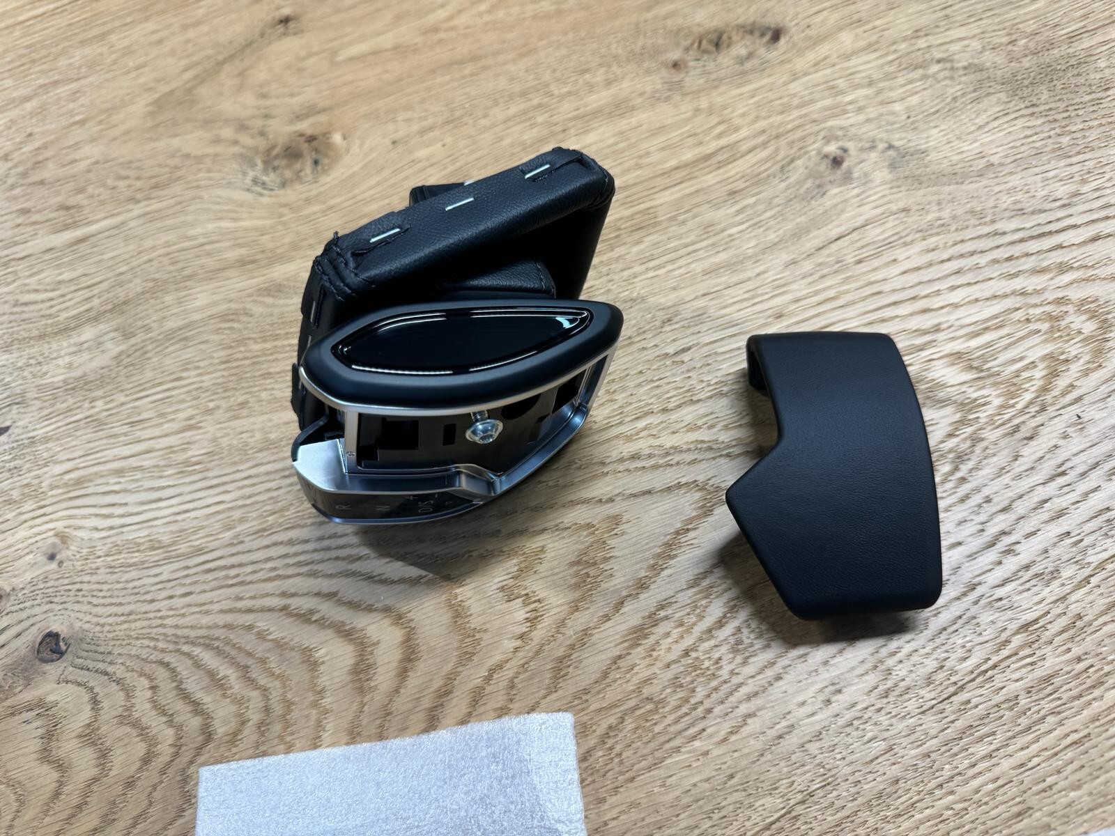 VW TOUAREG CR7 SCHALTKNAUF SCHALTHEBEL LEDER SCHWARZ 761713139A - 761713140 NEU - Obrázek 7