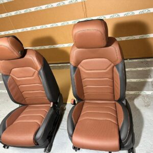 VW TOUAREG III CR7 760 SITZE SPORT LEDER SITZEN BRAUN LEDER VON TEST WAGEN!!