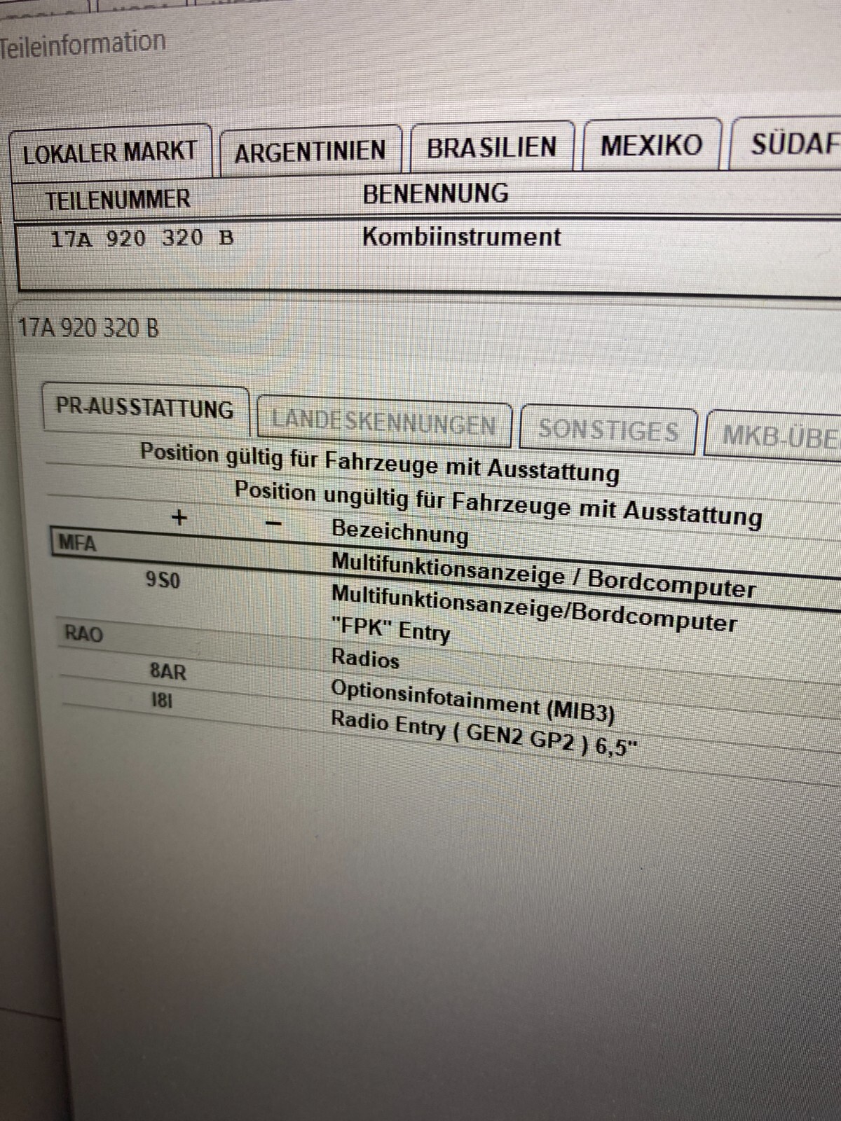 VW VIRTUAL COCKPIT - VW T-ROC, JETTA, TAOS KOMBIINSTRUMENT 17A920320B NEU 0 KM! - Obrázek 23