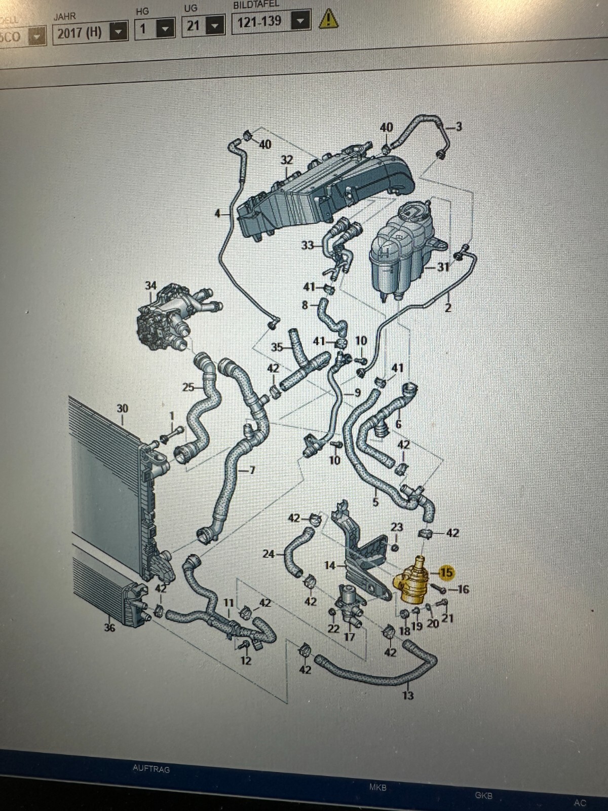 05L 965 567 A AUDI A4,A5,A6,A7,Q5 WASSERPUMPE ZUSATZ WASSERPUMPE 05L965567A NEU! - Obrázek 17