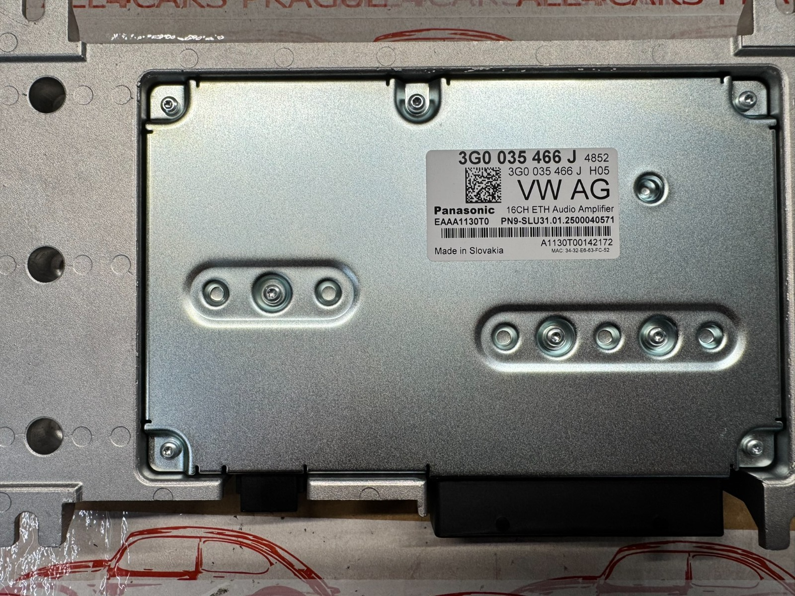 3G0035466J VW ŠKODA AUDIO VERSTÄRKER AUDIO AMPLIFIER 3G0035466J ORIG.NEU TEIL ! - Obrázek 17