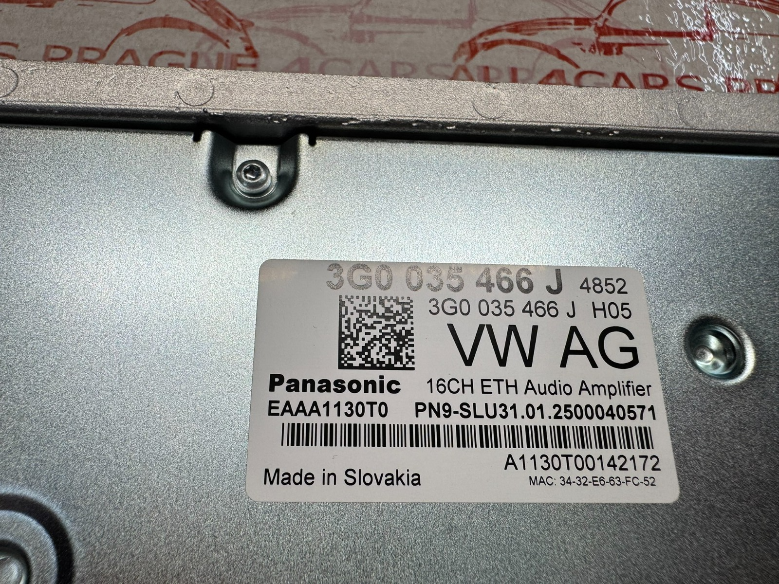 3G0035466J VW ŠKODA AUDIO VERSTÄRKER AUDIO AMPLIFIER 3G0035466J ORIG.NEU TEIL ! - Obrázek 3