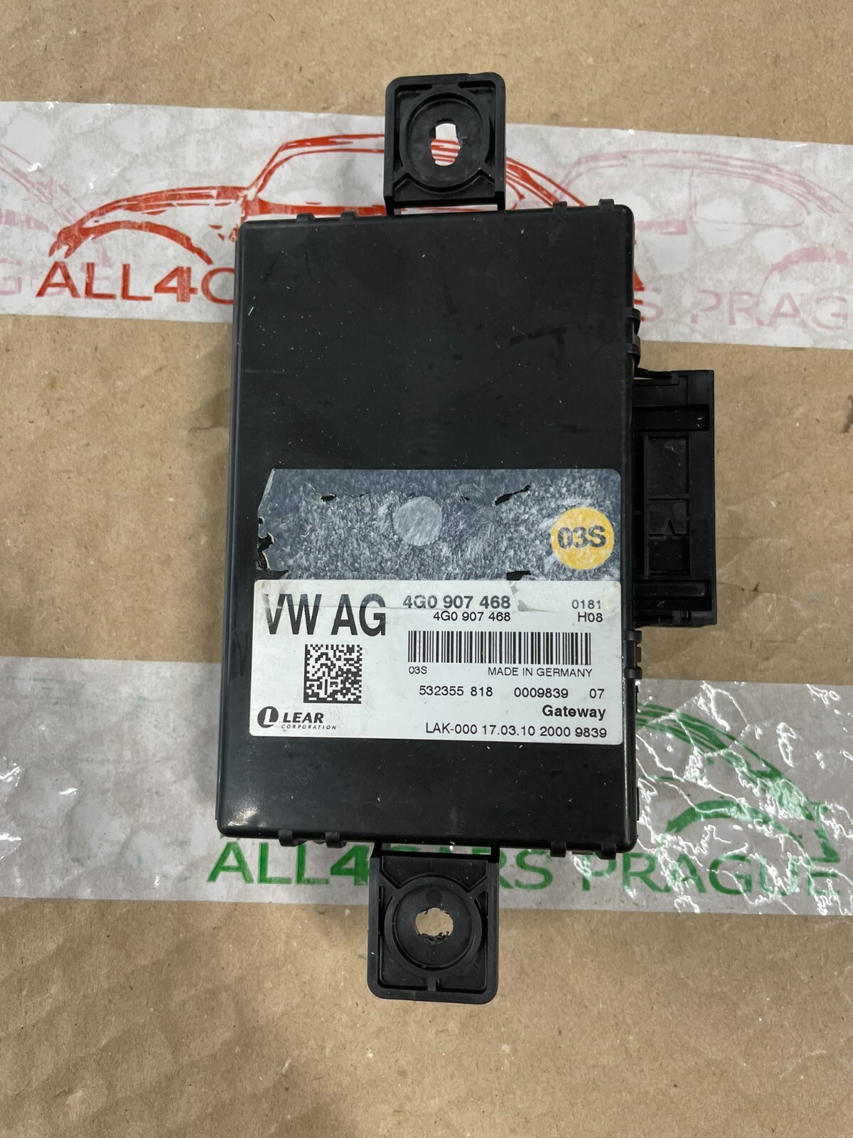 4G0907468 AUDI A6 STEUERGERÄT GATEWAY - INTERFACE STEUERGERÄT 4G0907468 Fast Neu - Obrázek 4