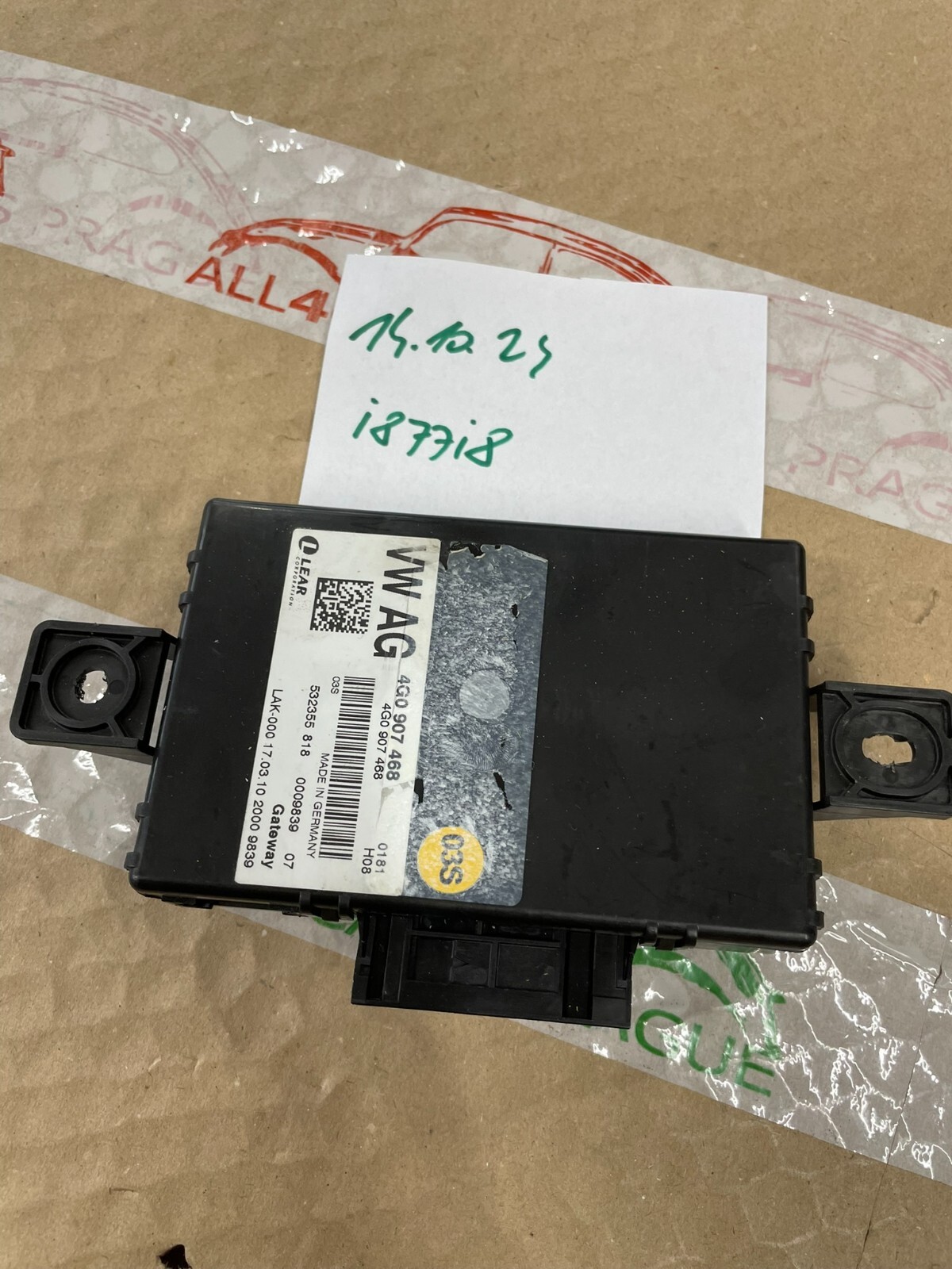 4G0907468 AUDI A6 STEUERGERÄT GATEWAY - INTERFACE STEUERGERÄT 4G0907468 Fast Neu - Obrázek 8