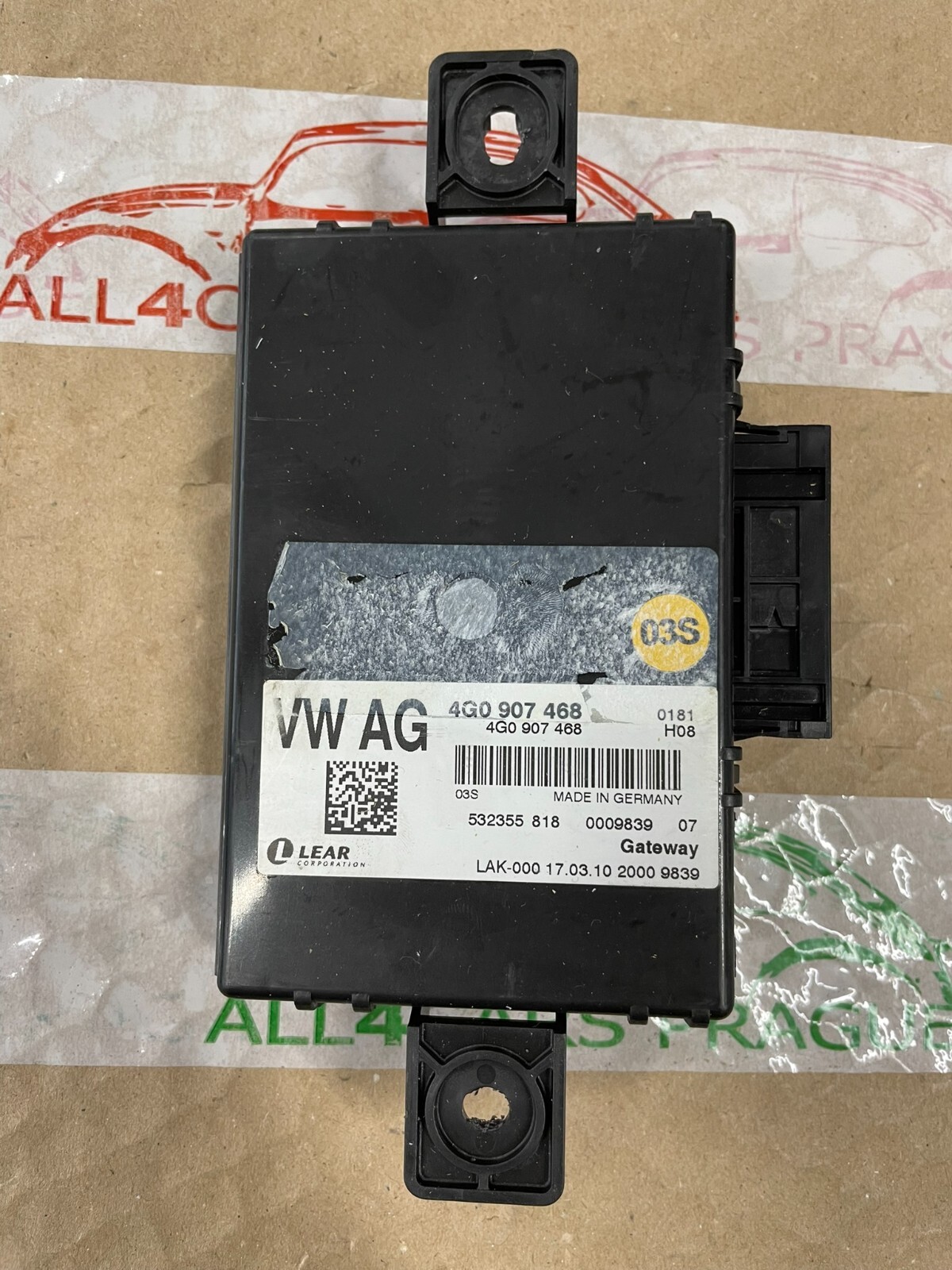 4G0907468 AUDI A6 STEUERGERÄT GATEWAY - INTERFACE STEUERGERÄT 4G0907468 Fast Neu