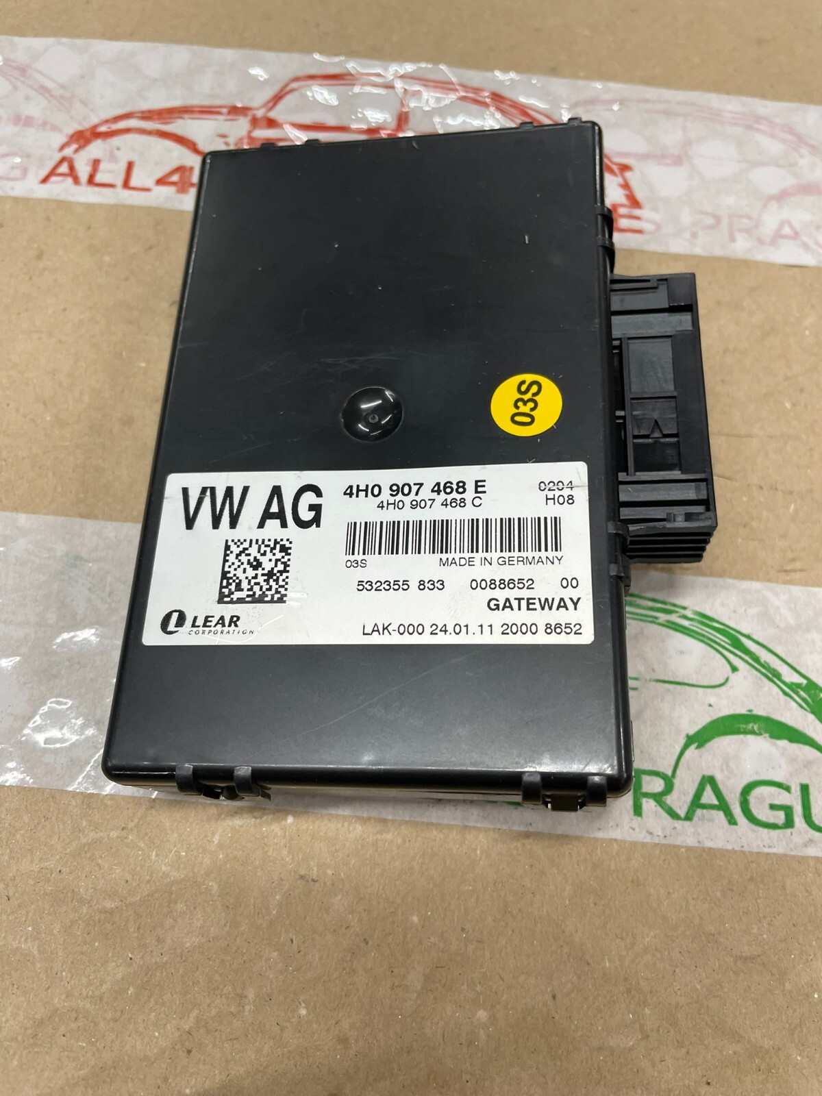 4H0907468E AUDI A8 STEUERGERÄT GATEWAY DIAGNOSE-INTERFACE 4H0907468E FAST NEU..