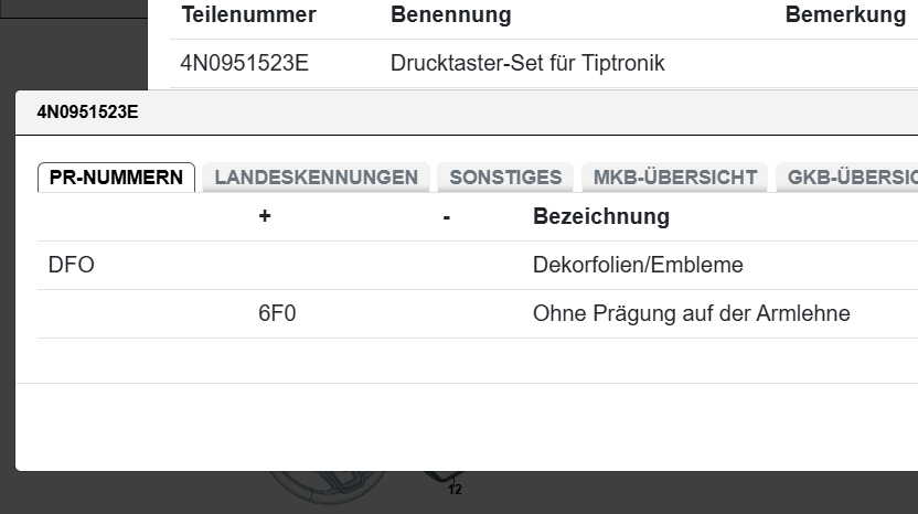 4N0951523E AUDI LENKRAD SCHALTWIPPEN - SCHALT PADELS 4N0951523E LINKS MINUS ORIG - Obrázek 17