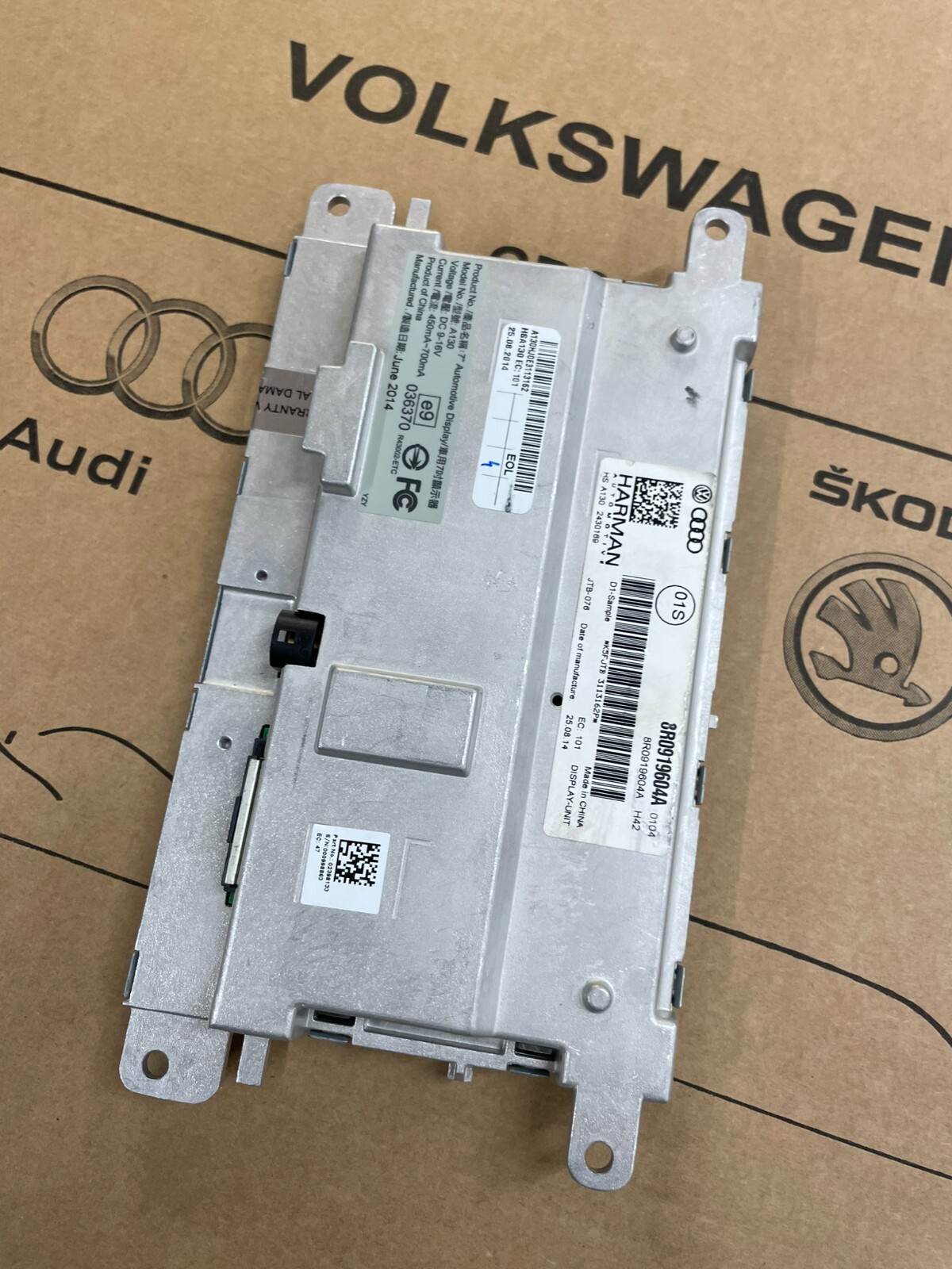 8R0919604A AUDI A4 A5 Q5 Q7 LCD NAVIGATIONSANZEIGE BILDSCHIRM 8R0919604A ORIG - Obrázek 14