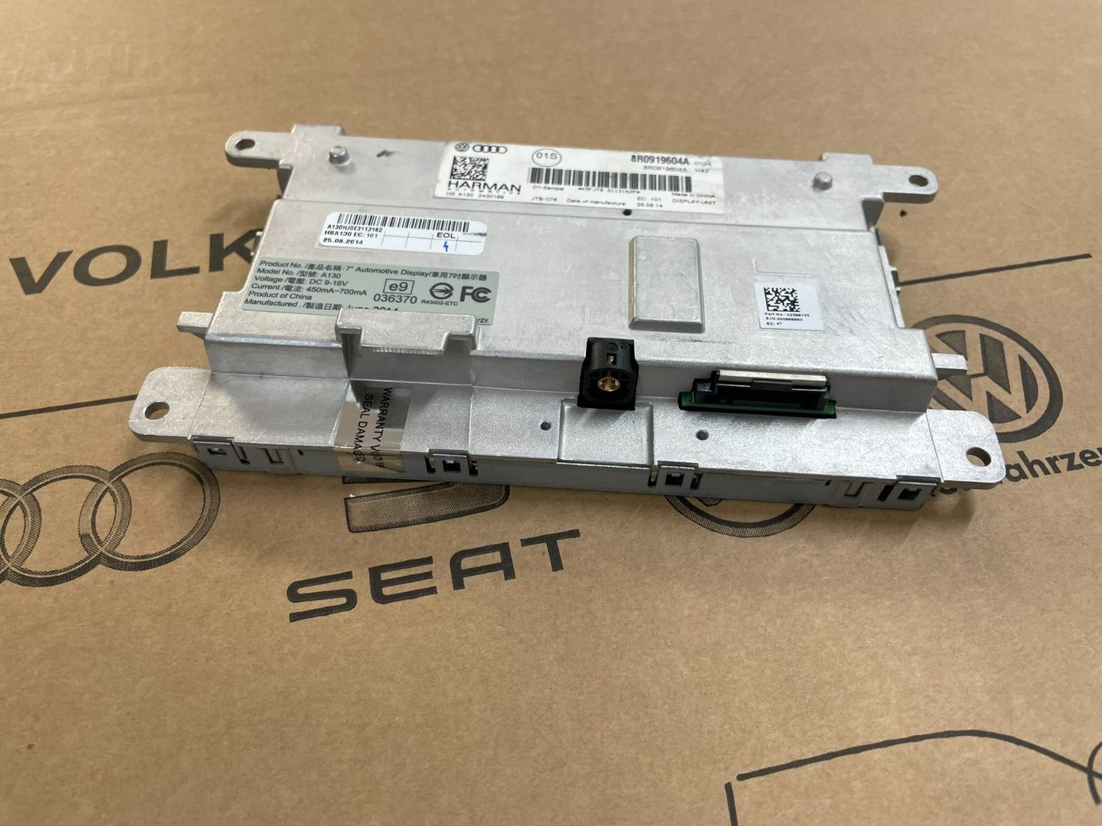 8R0919604A AUDI A4 A5 Q5 Q7 LCD NAVIGATIONSANZEIGE BILDSCHIRM 8R0919604A ORIG - Obrázek 15