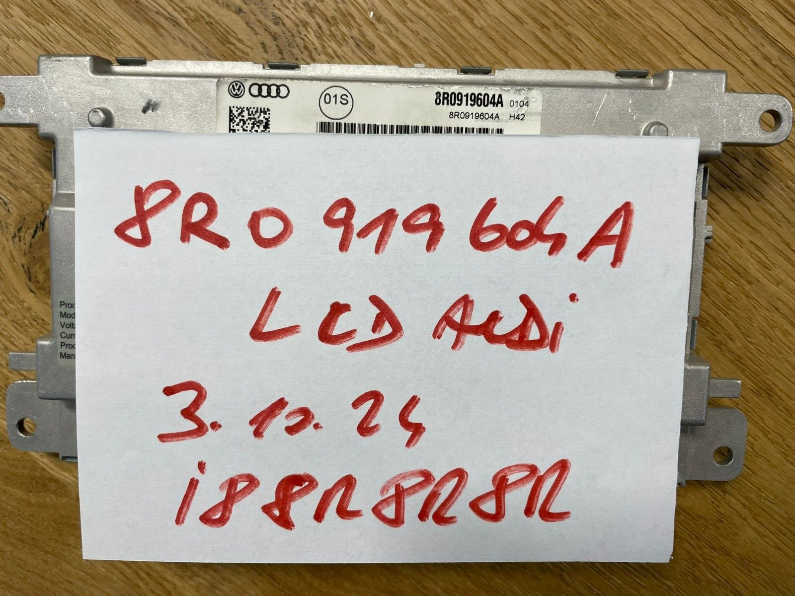 8R0919604A AUDI A4 A5 Q5 Q7 LCD NAVIGATIONSANZEIGE BILDSCHIRM 8R0919604A ORIG - Obrázek 18