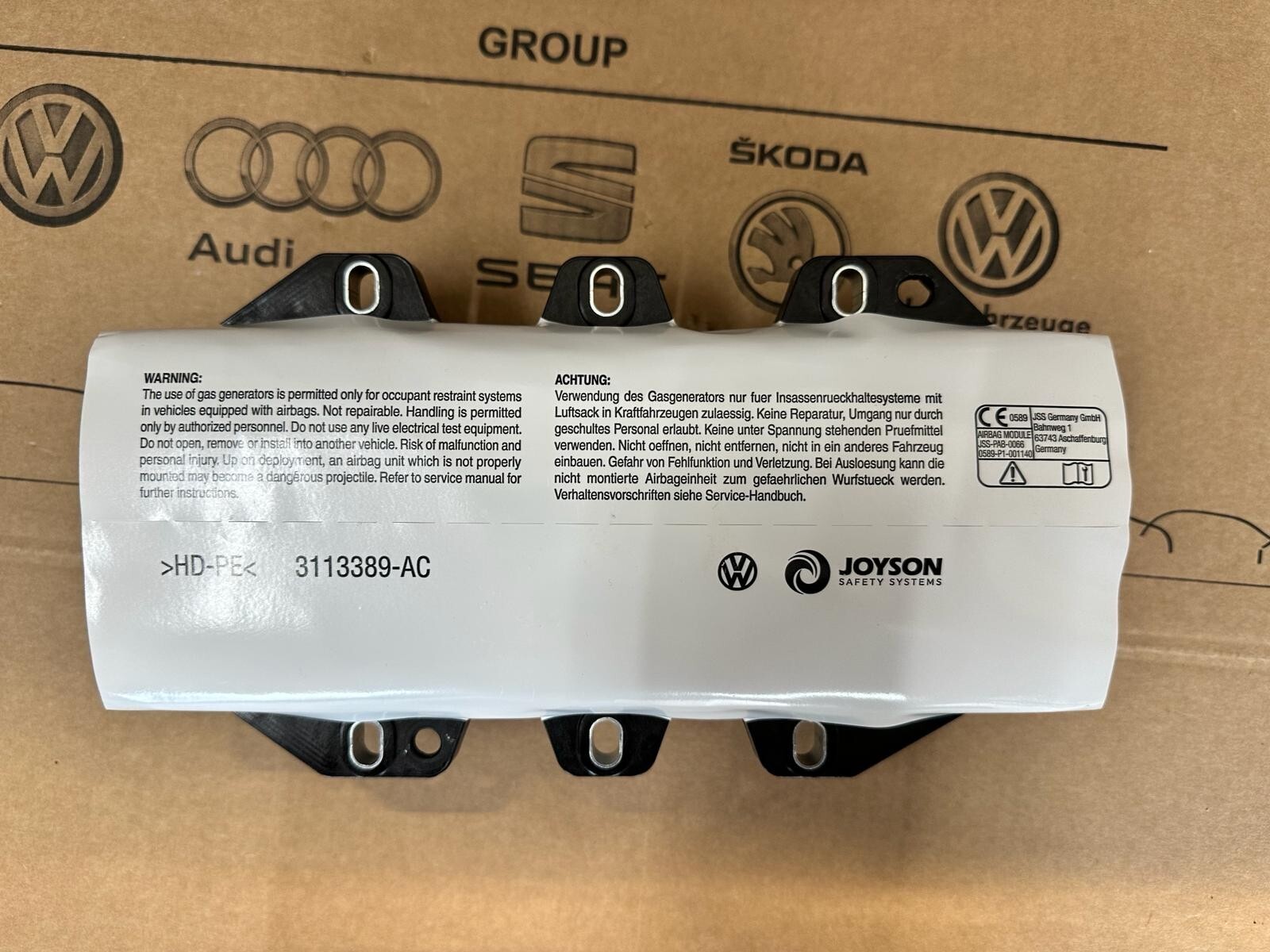 AIRBAG VOLKSWAGEN ID.4 - ID.5 ARMATURENBRETT AIRBAG DASHBOARD AIRBAG 11A880204D - Obrázek 3