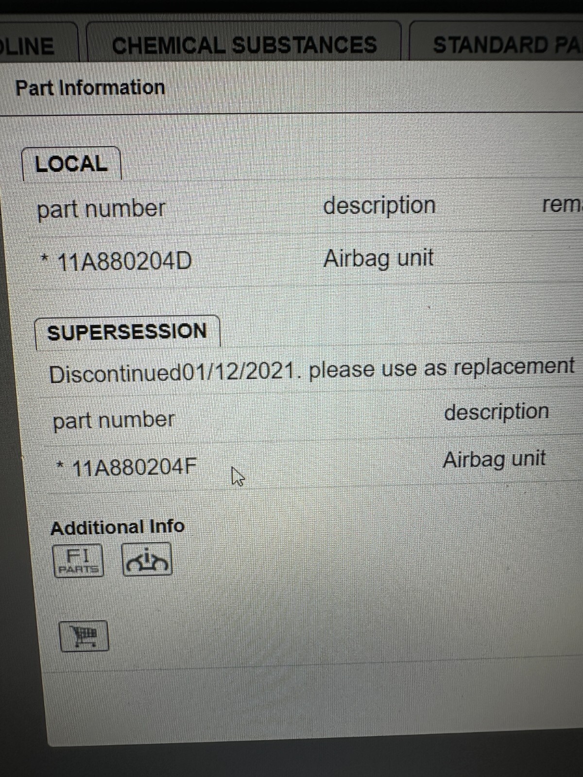 AIRBAG VOLKSWAGEN ID.4 - ID.5 ARMATURENBRETT AIRBAG DASHBOARD AIRBAG 11A880204D - Obrázek 10