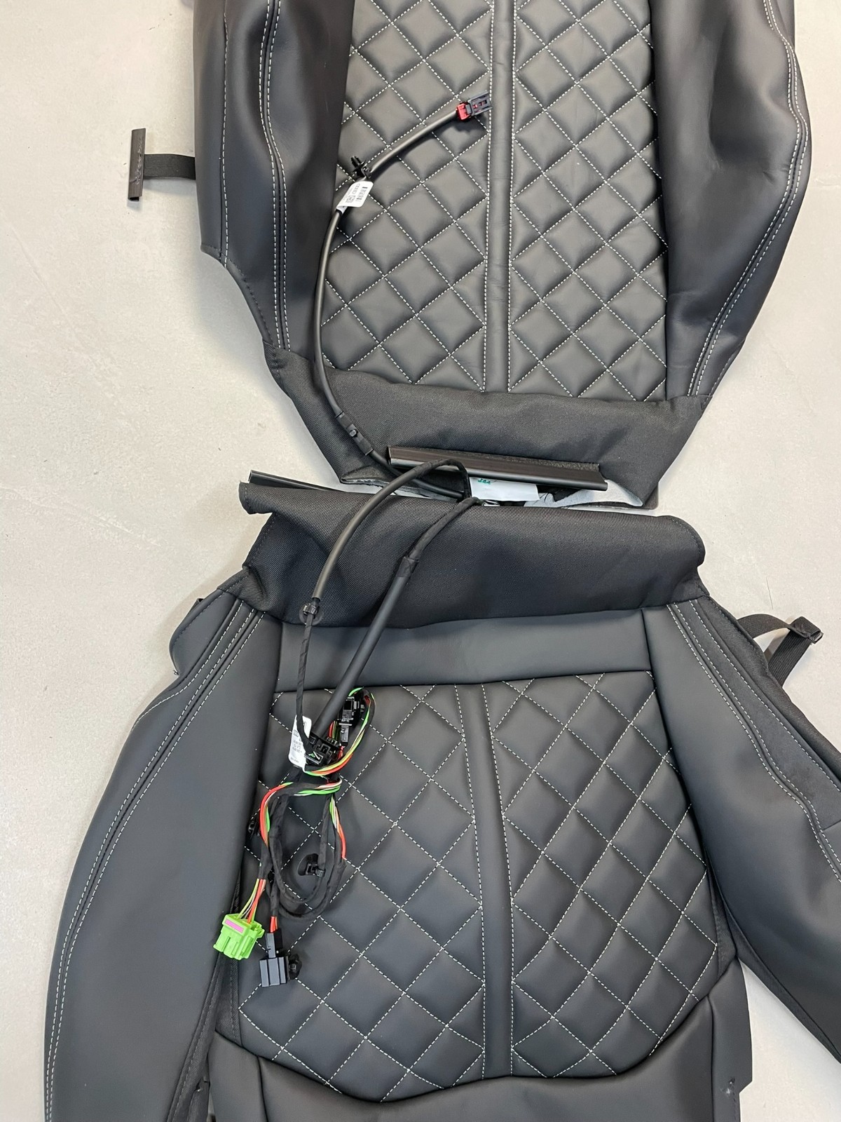 AUDI 4M Q7 SQ7 SITZ BEZÜGEN SPORT LEDER BEHEIZT VORN + HINTEN ORIG.AUDI NEU TEIL - Obrázek 11