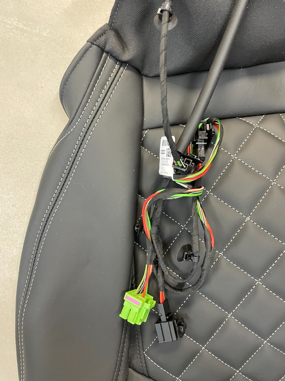 AUDI 4M Q7 SQ7 SITZ BEZÜGEN SPORT LEDER BEHEIZT VORN + HINTEN ORIG.AUDI NEU TEIL - Obrázek 17