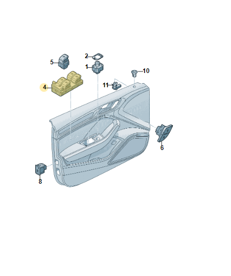 AUDI A3 CABRIOLET SCHALTER FÜR ELEKTRISCHEN FENSTERHEBER 8V7959851C ORIG.NEU!! - Obrázek 6
