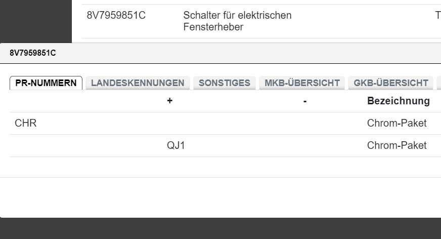 AUDI A3 CABRIOLET SCHALTER FÜR ELEKTRISCHEN FENSTERHEBER 8V7959851C ORIG.NEU!! - Obrázek 7