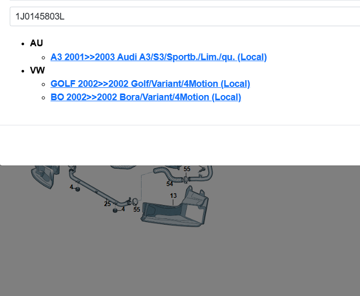 AUDI A3 VW GOLF BORA LADELUFTKÜHLER 1J0145803D = 1J0145803L = 1J0145803N TESTCAR - Obrázek 3