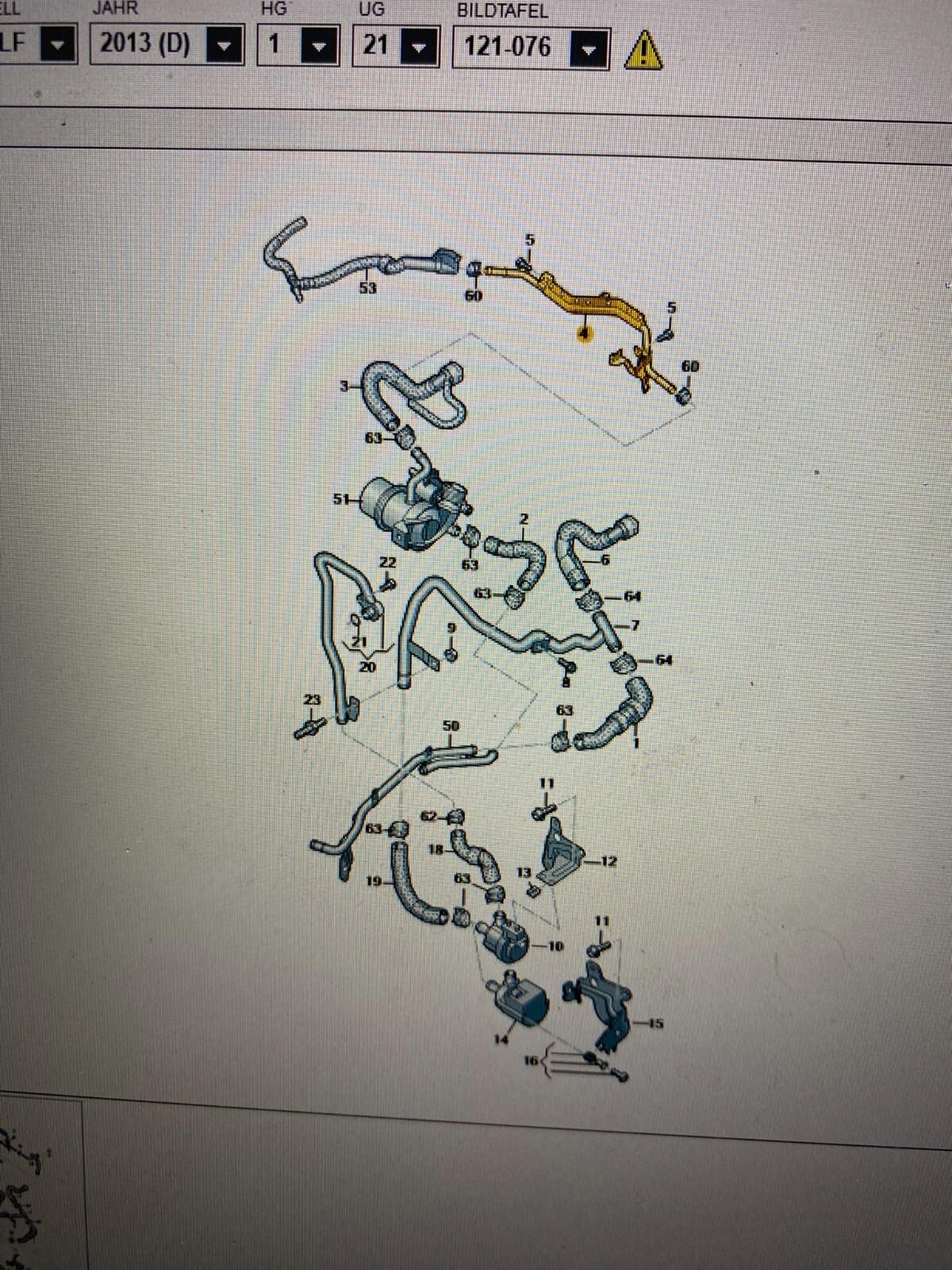 AUDI A3, VW GOLF, SKODA OCTAVIA, SEAT LEON KÜHLMITTELROHR 04L121070D - Obrázek 8