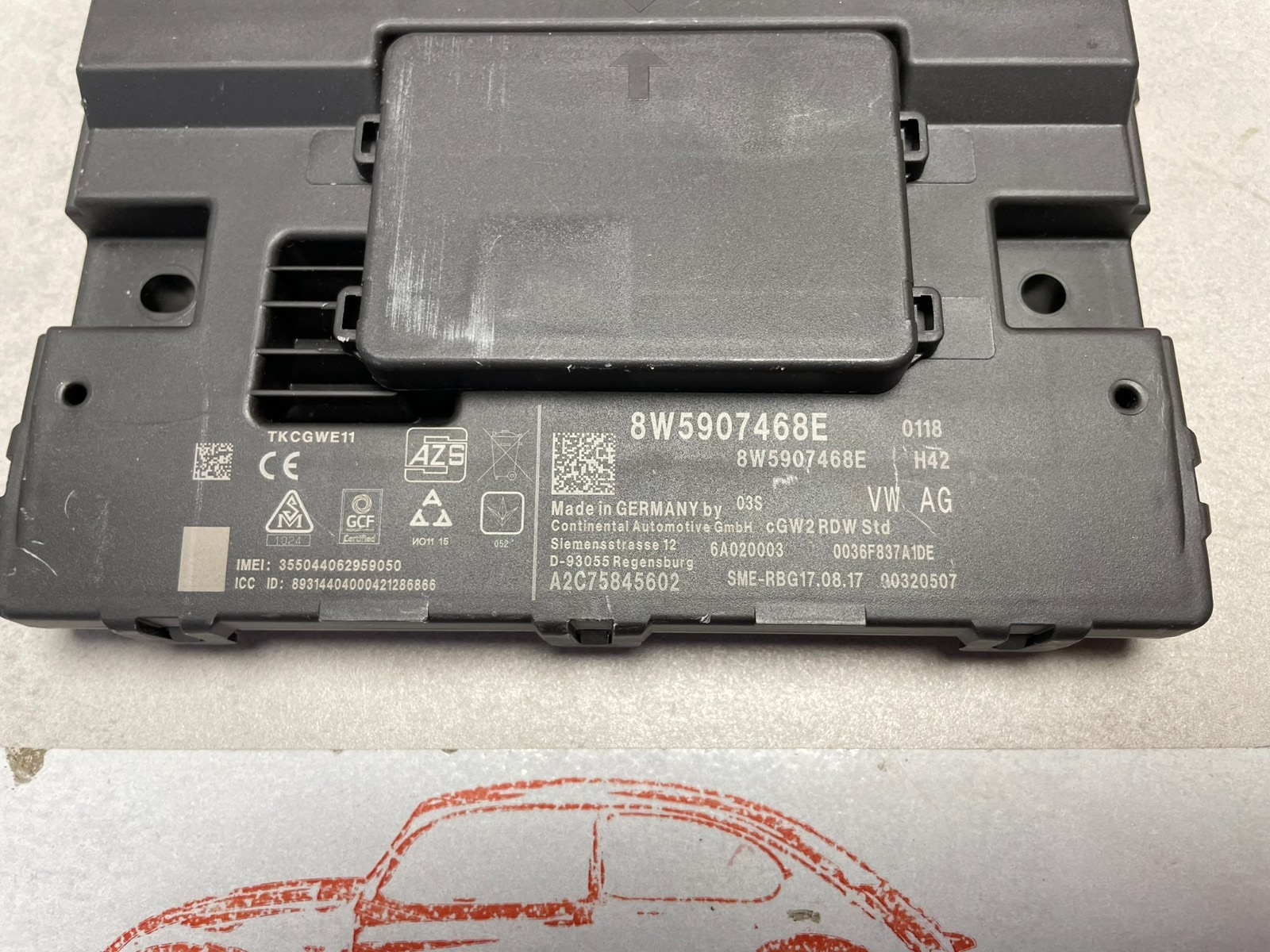 AUDI A4 A5 Q5 Q7 STEUERGERÄT FÜR DIAGNOSE INTERFACE GATEWAY 8W5907468E ORIG NEU - Obrázek 4