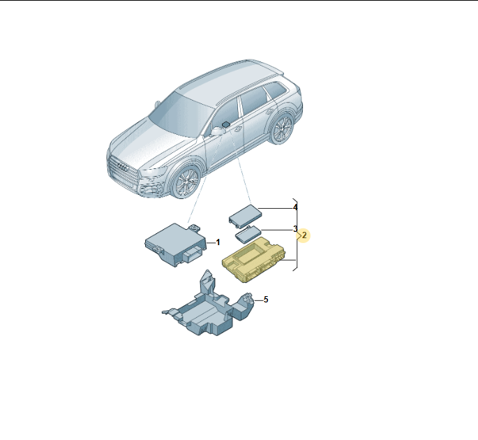 AUDI A4 A5 Q5 Q7 STEUERGERÄT FÜR DIAGNOSE INTERFACE GATEWAY 8W5907468E ORIG NEU - Obrázek 5