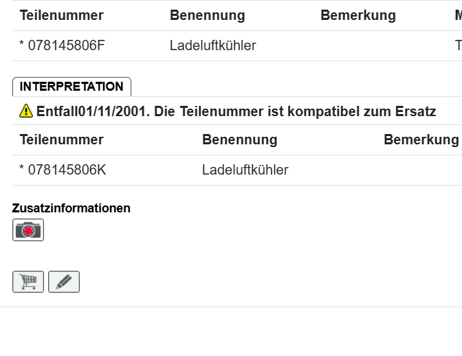 AUDI A4 A6 A6 ALL LADELUFTKÜHLER RECHTS 078145806F = 078145806K = 078145806L - Obrázek 5