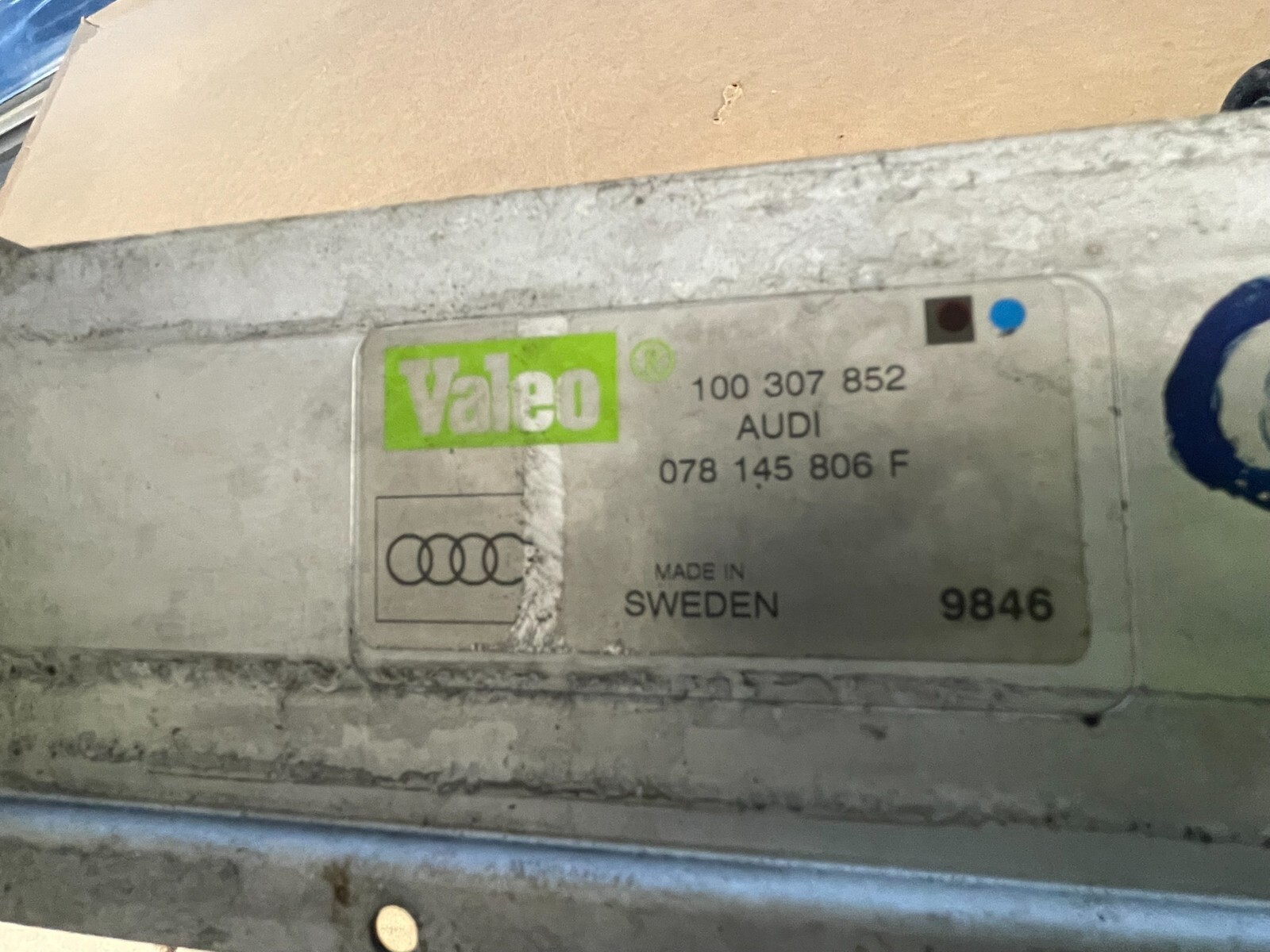 AUDI A4 A6 A6 ALL LADELUFTKÜHLER RECHTS 078145806F = 078145806K = 078145806L - Obrázek 10