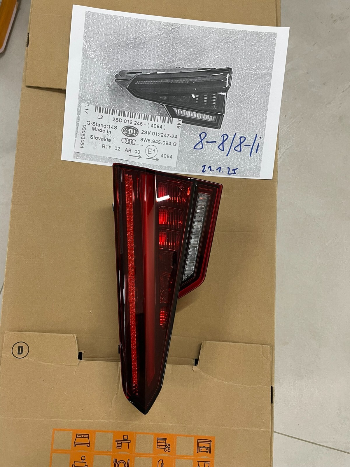 AUDI A4 LED HECKLEUCHTE HECKLAMPE RECHTS 8W5945094G DEM VOM TEST WAGEN ORIGINAL - Obrázek 23