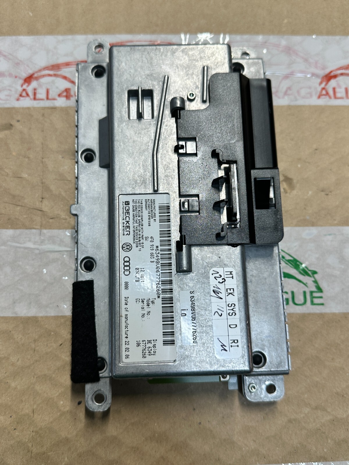 AUDI A4 NAVI NAVIGATION BILDSCHIRM MONITOR DISPLAY MMI 4F0919603B Fast Neu Test. - Obrázek 13