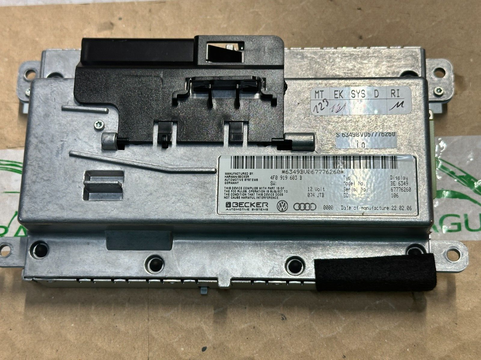 AUDI A4 NAVI NAVIGATION BILDSCHIRM MONITOR DISPLAY MMI 4F0919603B Fast Neu Test. - Obrázek 15