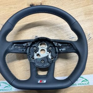 AUDI A5 A4 8W LENKRAD S-LINE SPORT LEDERLENKRAD SCHWARZ OHNE SCHALTER ORIG.NEU