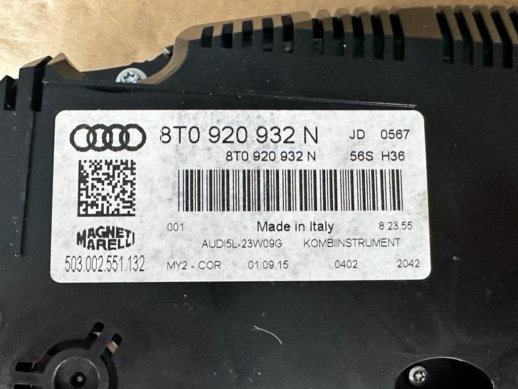 AUDI A5/S5 TACHO KOMBIINSTRUMENT 8T0920932N DEMONT VOM TEST CAR-STAND NUR 24 KM - Obrázek 8