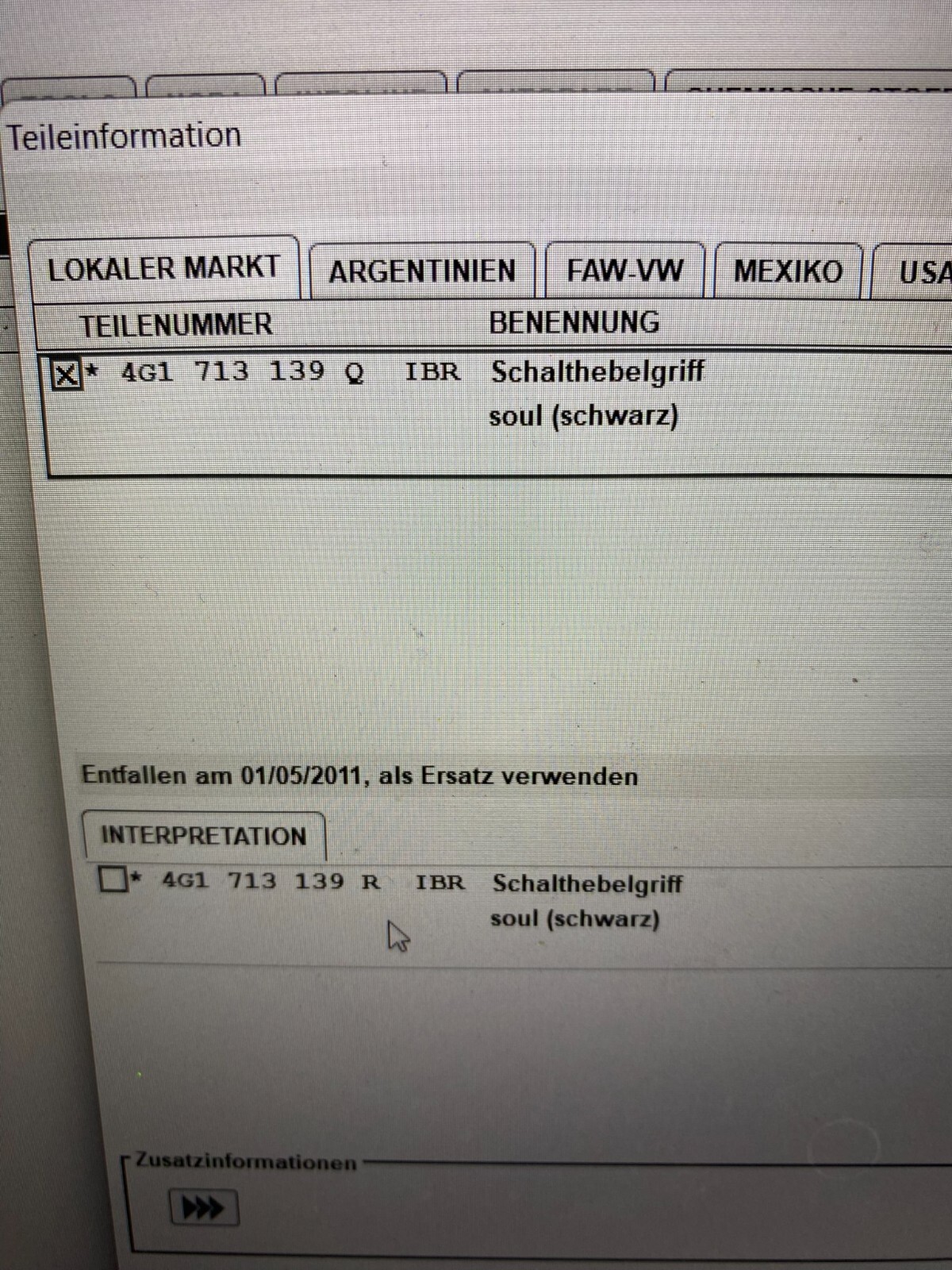 AUDI A6 4F A7 4G SCHALTKNAUF AUTOMATIK LEDER SCHWARZ 4G1713139K ORIGINAL - Obrázek 12