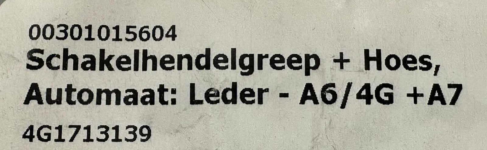AUDI A6 4F A7 4G SCHALTKNAUF AUTOMATIK LEDER SCHWARZ 4G1713139K ORIGINAL - Obrázek 8