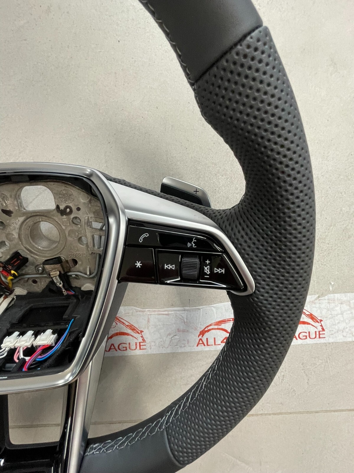 AUDI A6 S6 A7 S7 C8 4K AUDI S SPORT LEDER LENKRAD ABGEFLACHT GELOCHT BEHEIZT NEU - Obrázek 9