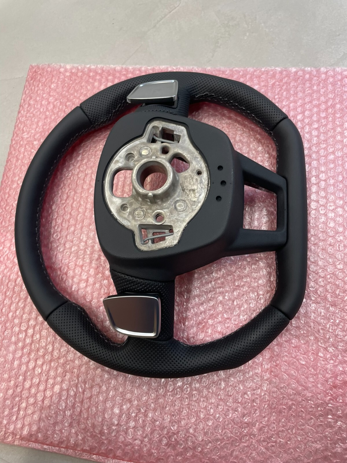 AUDI A6 S6 A7 S7 C8 4K AUDI S SPORT LEDER LENKRAD ABGEFLACHT GELOCHT ORIG.NEU - Obrázek 15