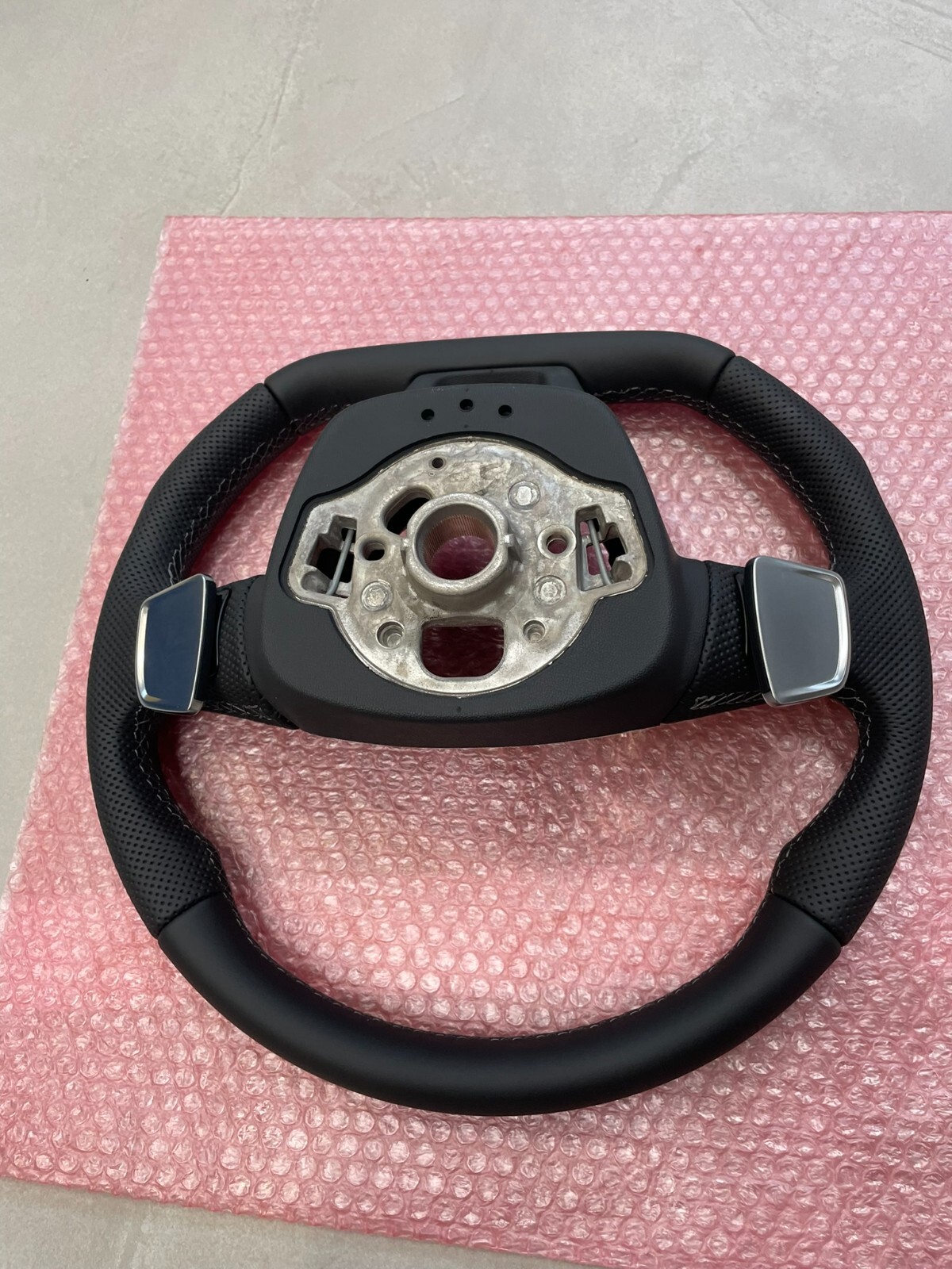 AUDI A6 S6 A7 S7 C8 4K AUDI S SPORT LEDER LENKRAD ABGEFLACHT GELOCHT ORIG.NEU - Obrázek 17