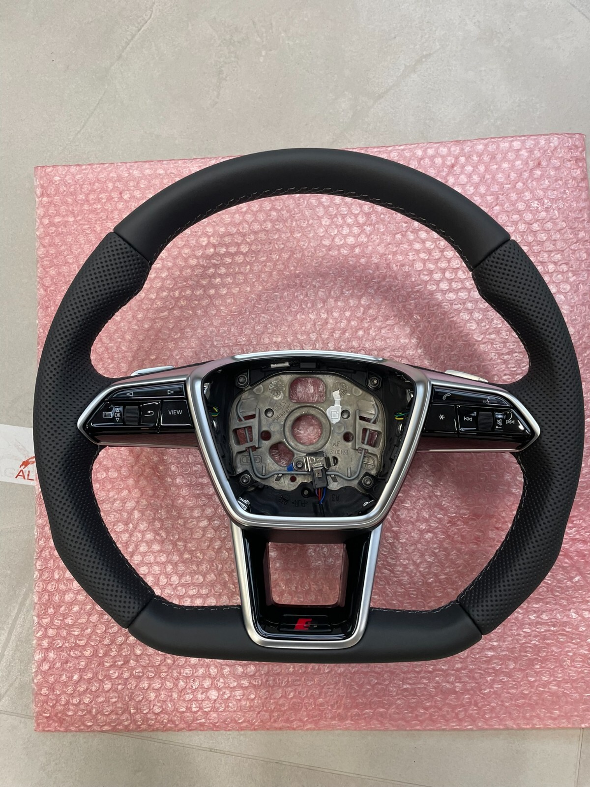 AUDI A6 S6 A7 S7 C8 4K AUDI S SPORT LEDER LENKRAD ABGEFLACHT GELOCHT ORIG.NEU - Obrázek 18