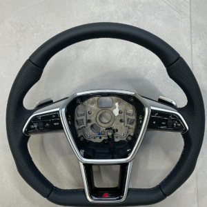 AUDI A6 S6 A7 S7 C8 4K AUDI S SPORT LEDER LENKRAD ABGEFLACHT GELOCHT ORIG.NEU