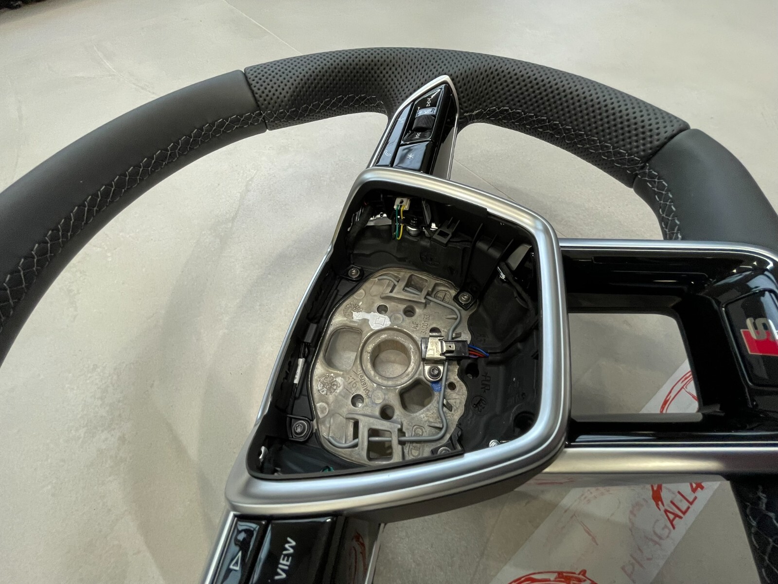 AUDI A6 S6 A7 S7 C8 4K AUDI S SPORT LEDER LENKRAD ABGEFLACHT GELOCHT ORIG.NEU - Obrázek 8